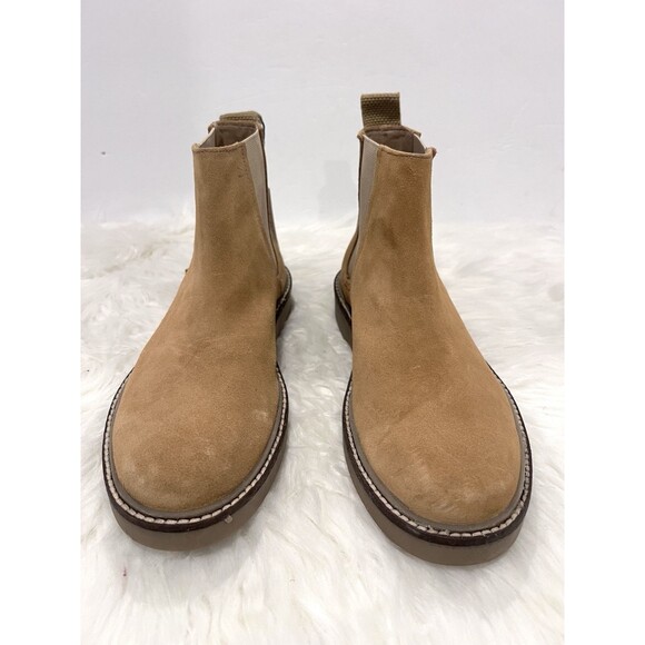Zara Men Chelsea Ankle Boots Split Suede Leather Beige Size US 6 New 2001/820 main image 8